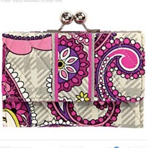 Paisley meets Plaid small Vera Bradley Wallet🔮